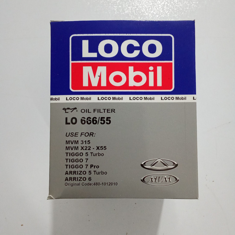 فیلتر روغن لوکوموبیل مدل LO 666/55 مناسب برای 315- X22- تیگو 7 - آریزو 5 -6 - X22- X55