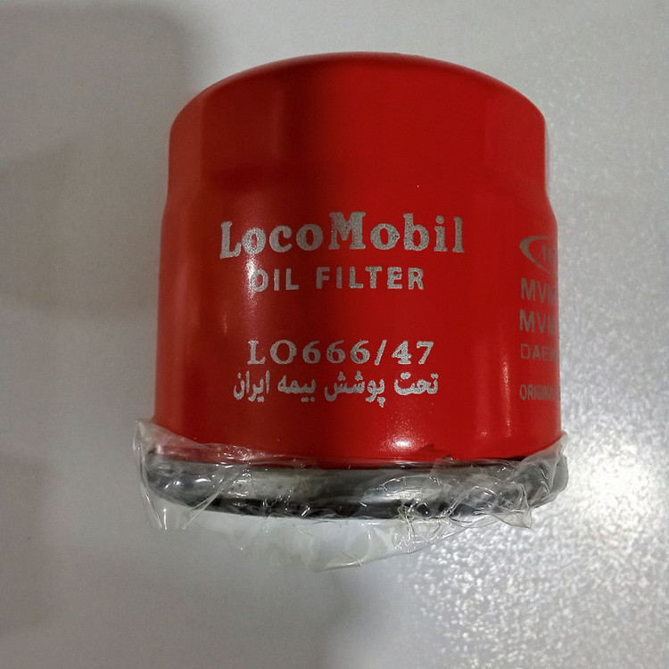 فیلتر روغن لوکوموبیل مدل LO 666/47 مناسب برای 110 - 110S- دوو ماتیز - لیفان 520