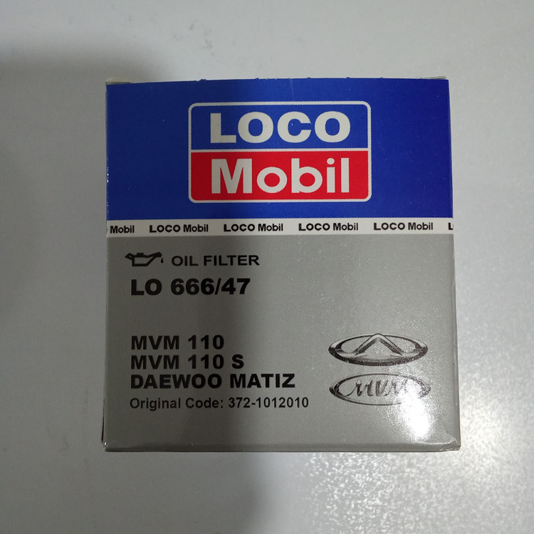 فیلتر روغن لوکوموبیل مدل LO 666/47 مناسب برای 110 - 110S- دوو ماتیز - لیفان 520