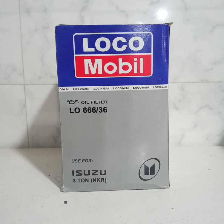 فیلتر روغن لوکوموبیل مدل LO666/36 مناسب برای کامیونت ایسوزو3تن NKR-
