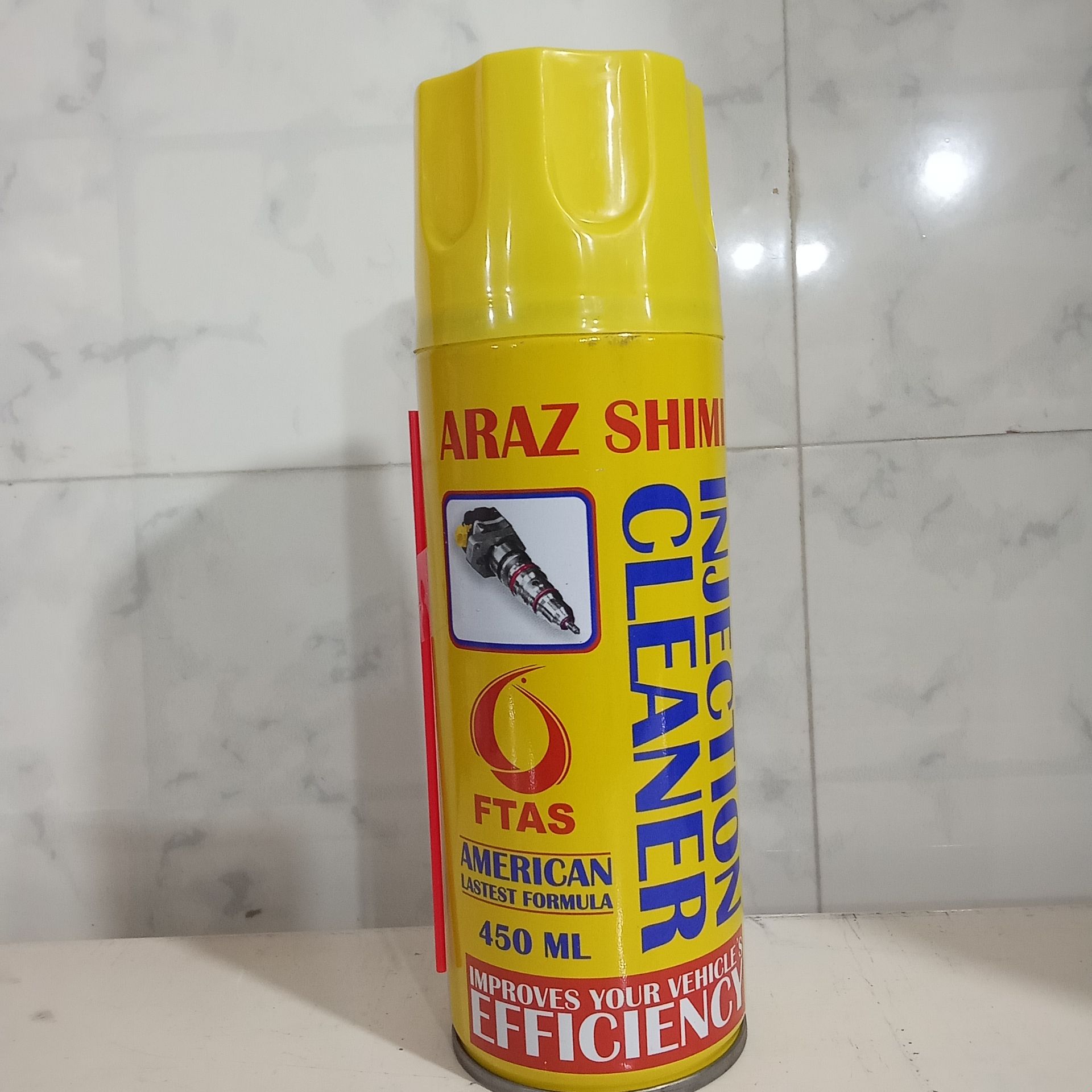 اسپری انژکتور شوی خودرو آراز شیمی  حجم 450 میلی لیتر بسته 12 عددی
